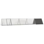 Cușcă pentru iepuri antracit 504,5x80,5x71 cm oțel galvanizat GartenMobel Dekor