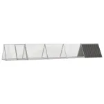 Cușcă pentru iepuri antracit 504,5x80,5x71 cm oțel galvanizat GartenMobel Dekor
