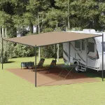 Covor pentru cort, gri taupe, 400x600 cm GartenMobel Dekor