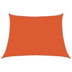 Pânză parasolar, portocaliu, trapez, 4/5x3 m, HDPE, 160 g/m² GartenMobel Dekor