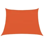 Pânză parasolar, portocaliu, trapez, 4/5x3 m, HDPE, 160 g/m² GartenMobel Dekor