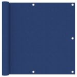 Paravan de balcon, albastru, 90 x 500 cm, țesătură oxford GartenMobel Dekor