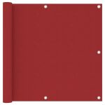 Paravan de balcon, roșu, 90 x 400 cm, țesătură oxford GartenMobel Dekor