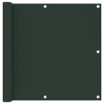 Paravan de balcon, verde închis, 90x400 cm, țesătură oxford GartenMobel Dekor