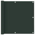 Paravan de balcon, verde închis, 90x400 cm, țesătură oxford GartenMobel Dekor