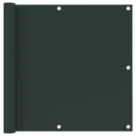 Paravan de balcon, verde închis, 90x600 cm, țesătură oxford GartenMobel Dekor