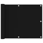 Prelată balcon, negru, 75x300 cm, țesătură oxford GartenMobel Dekor