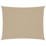 Pânză de parasolar, bej, 4x5 m, țesătură oxford, dreptunghiular GartenMobel Dekor