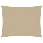 Pânză parasolar, bej, 3,5x5 m, țesătură oxford, dreptunghiular GartenMobel Dekor