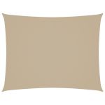 Pânză parasolar, bej, 3x4 m, țesătură oxford, dreptunghiular GartenMobel Dekor
