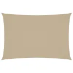 Pânză parasolar, bej, 3x5 m, țesătură oxford, dreptunghiular GartenMobel Dekor
