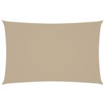 Pânză parasolar, bej, 5x8 m, țesătură oxford, dreptunghiular GartenMobel Dekor