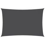 Pânză parasolar antracit 6x8 m țesătură oxford dreptunghiular GartenMobel Dekor
