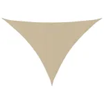 Parasolar, bej, 4x5x5 m, țesătură oxford, triunghiular GartenMobel Dekor