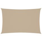 Parasolar, bej, 4x7 m, țesătură oxford, dreptunghiular GartenMobel Dekor