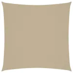 Parasolar, bej, 7x7 m, țesătură oxford, pătrat GartenMobel Dekor