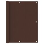 Paravan de balcon, maro, 120x500 cm, țesătură oxford GartenMobel Dekor