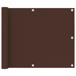 Paravan de balcon, maro, 75 x 500 cm, țesătură oxford GartenMobel Dekor