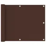 Paravan de balcon, maro, 75 x 600 cm, țesătură oxford GartenMobel Dekor