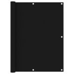 Paravan de balcon, negru, 120 x 600 cm, țesătură oxford GartenMobel Dekor