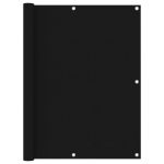 Paravan de balcon, negru, 120x400 cm, țesătură oxford GartenMobel Dekor