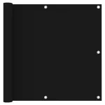 Paravan de balcon, negru, 90 x 300 cm, țesătură oxford GartenMobel Dekor