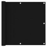 Paravan de balcon, negru, 90 x 500 cm, țesătură oxford GartenMobel Dekor