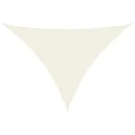 Pânză parasolar, crem, 3x4x4 m, țesătură oxford, triunghiular GartenMobel Dekor