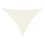 Pânză parasolar, crem, 5x5x6 m, țesătură oxford, triunghiular GartenMobel Dekor