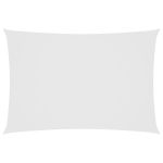 Parasolar, alb, 2,5x4,5 m, țesătură oxford, dreptunghiular GartenMobel Dekor
