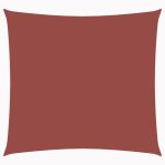 Pânză parasolar, cărămiziu, 5x5 m, țesătură oxford, pătrat GartenMobel Dekor
