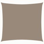 Pânză parasolar, gri taupe, 4x4 m, țesătură oxford, pătrat GartenMobel Dekor