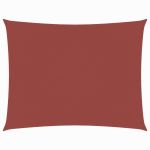 Parasolar, cărămiziu, 4x5 m, țesătură oxford, dreptunghiular GartenMobel Dekor