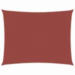 Parasolar, cărămiziu, 4x5 m, țesătură oxford, dreptunghiular GartenMobel Dekor
