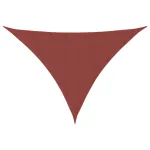 Parasolar, cărămiziu, 5x7x7 m, țesătură oxford, triunghiular GartenMobel Dekor