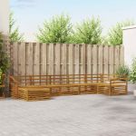 Seturi de canapele 7 pcs natural Lemn Solid de Acacia GartenMobel Dekor