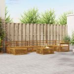 Seturi de canapele 8 pcs natural Lemn Solid de Acacia GartenMobel Dekor