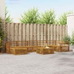 Seturi de canapele 8 pcs natural Lemn Solid de Acacia GartenMobel Dekor