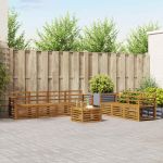 Seturi de canapele 8 pcs natural Lemn Solid de Acacia GartenMobel Dekor