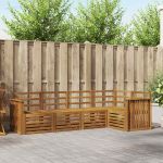 Seturi de canapele 5 pcs natural Lemn Solid de Acacia GartenMobel Dekor