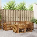 Seturi de canapele 7 pcs natural Lemn Solid de Acacia GartenMobel Dekor