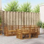 Seturi de canapele 7 pcs natural Lemn Solid de Acacia GartenMobel Dekor