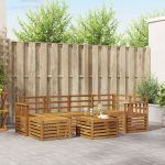 Seturi de canapele natural Lemn Solid de Acacia GartenMobel Dekor