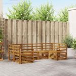Seturi de canapele 6 pcs natural Lemn Solid de Acacia GartenMobel Dekor