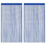 Draperii cu franjuri, 2 buc., 100 x 250 cm, albastru GartenMobel Dekor