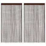 Draperii cu franjuri, 2 buc., 100 x 250 cm, maro GartenMobel Dekor