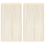 Draperii cu franjuri, 2 buc., 140 x 250 cm, crem GartenMobel Dekor