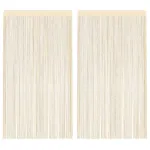 Draperii cu franjuri, 2 buc., 140 x 250 cm, crem GartenMobel Dekor