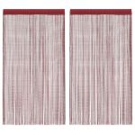 Draperii cu franjuri, 2 buc., 140 x 250 cm, roșu burgund GartenMobel Dekor
