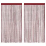 Draperii cu franjuri, 2 buc., 140 x 250 cm, roșu burgund GartenMobel Dekor